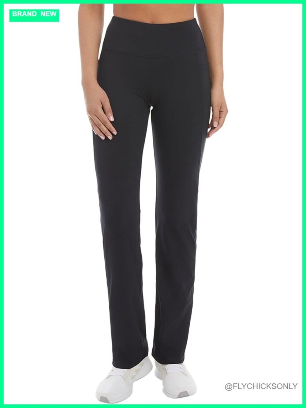 Premium Pocket Slim Flare Yoga Pants with 4-Way Stretch